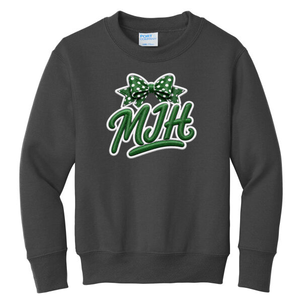 MJR BOW - Youth Core Fleece Crewneck Sweatshirt PC78Y Thumbnail