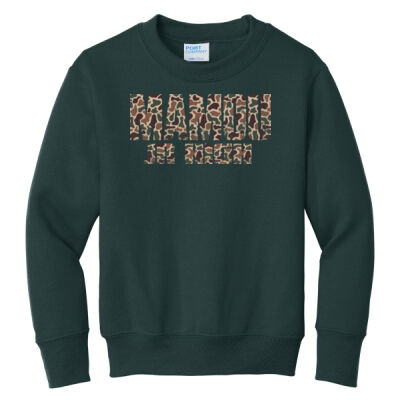 MJRCAM26 - Youth Core Fleece Crewneck Sweatshirt Thumbnail
