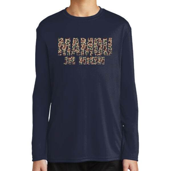 MJRCAM26 - Youth Long Sleeve Performance Tee Thumbnail