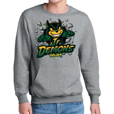 MJH BST11 - Core Fleece Crewneck Pocket Sweatshirt Thumbnail