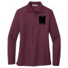 Ladies Silk Touch Long Sleeve Polo Thumbnail
