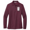 Ladies Silk Touch Long Sleeve Polo Thumbnail